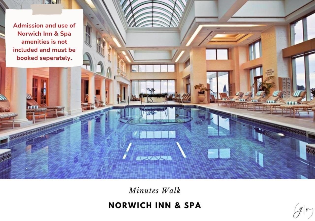 Luxury Villa- 3 Mins To Mohegan- Fully Stocked With Fireplace- Jacuzzi, Saltwater Pools, Sauna Norwich Exterior photo